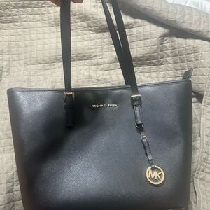 Michael Kors Black Leather Tote
